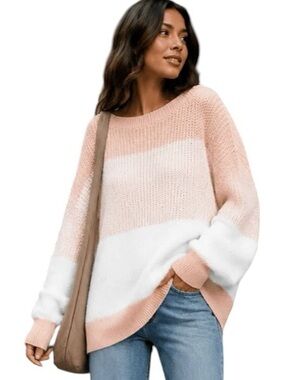 127:  MIRACLE NWT SWEATER PEACH (H5)